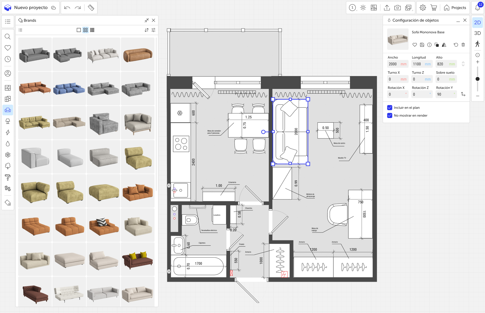 Planoplan para fabricantes de muebles y materiales